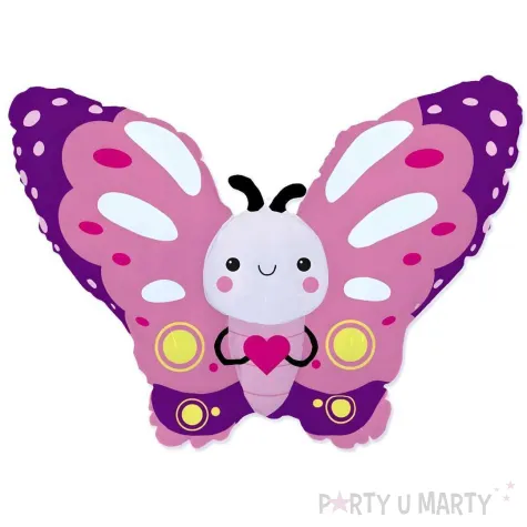 xx bfk balon foliowy 14 fx motylek rozowy