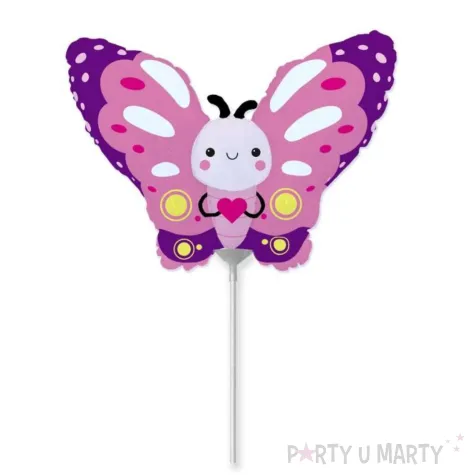 xx bfk balon foliowy 14 fx motylek rozowy