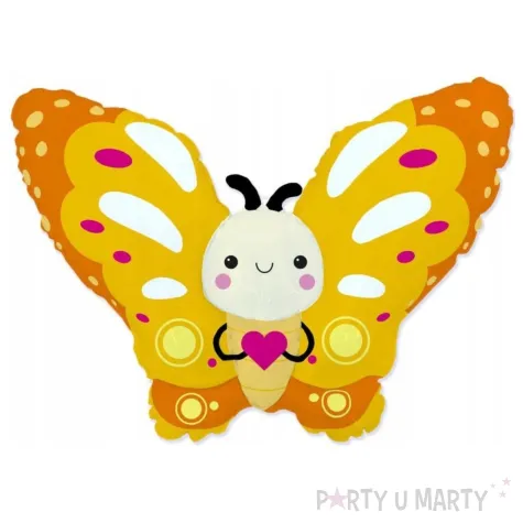 xx bfk balon foliowy 14 fx motylek zolty