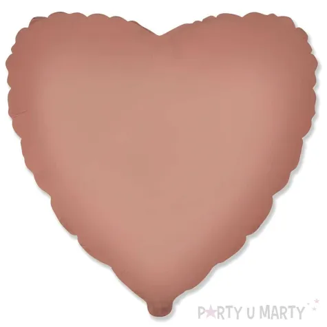 xx bfk balon foliowy 18 fx serce matowe vintage rose