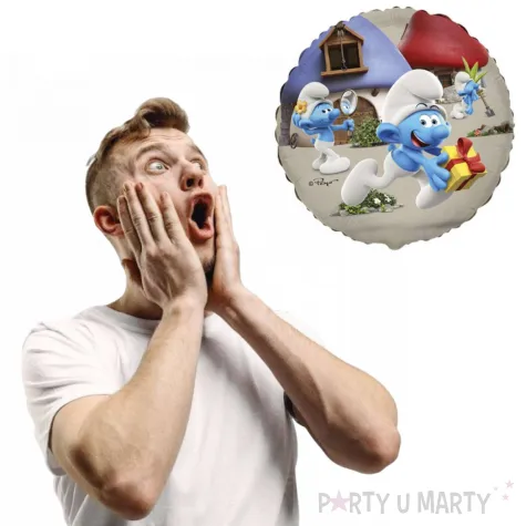 xx bfk balon foliowy 18 fx smerfy pakowany