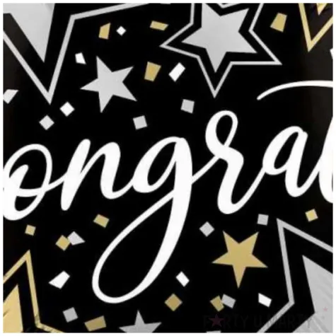 xx bfk balon foliowy 18 shp congrats stars