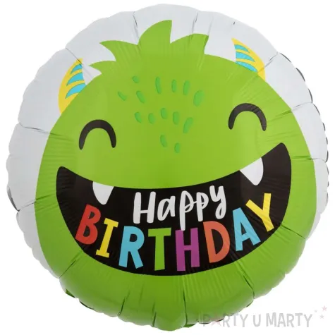 xx bfk balon foliowy 18 shp happy little monsters bday