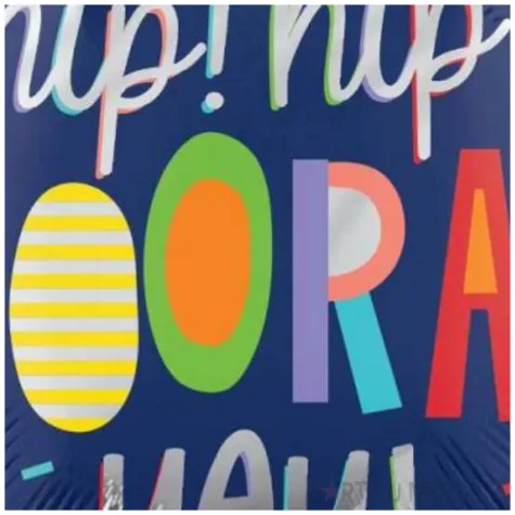 xx bfk balon foliowy 18 shp hooray