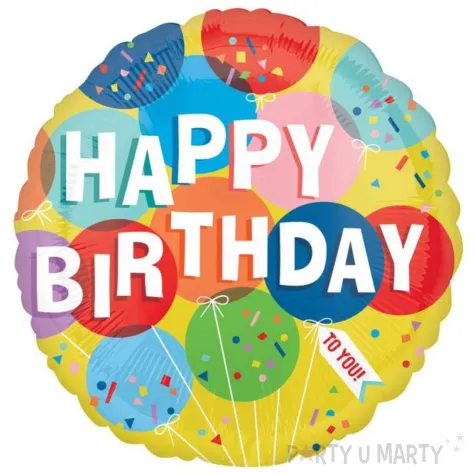 xx bfk balon foliowy 18 shp sunny balloons birthday