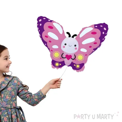 xx bfk balon foliowy 24 fx motylek rozowy