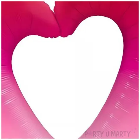 xx bfk balon foliowy 42 ql pink ombre heart kk