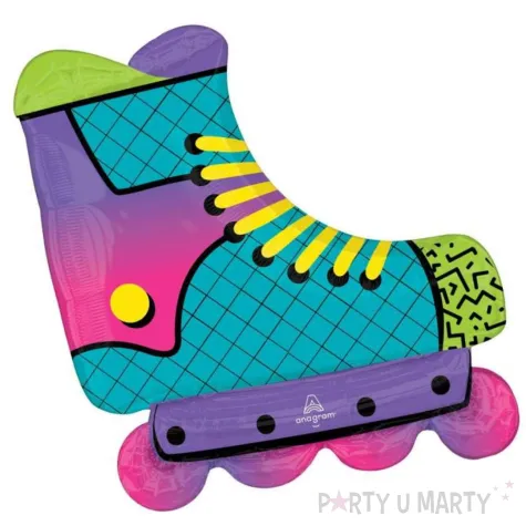 xx bfk balon foliowy helowy 90s party inline skate