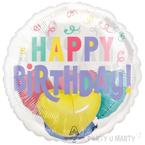 xx bfk balon foliowy insider pastel confetti birthday
