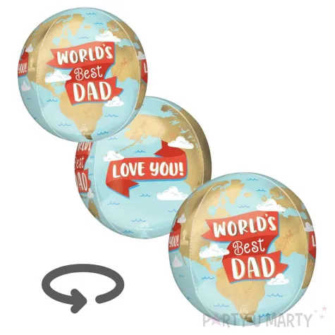 xx bfk balon foliowy orbz worlds best dad