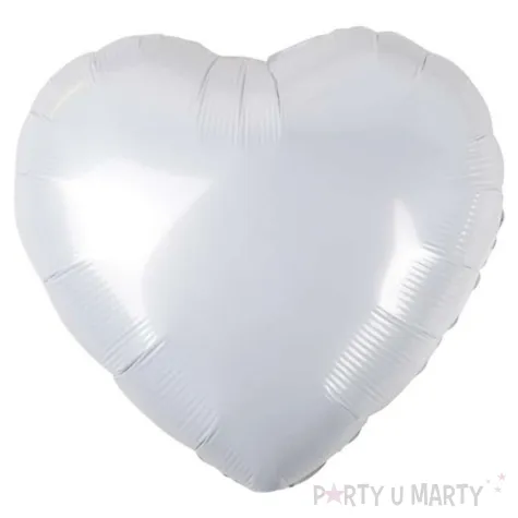 xx bfk balon foliowy serce biale 18 100szt