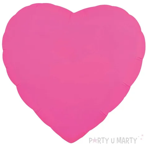 xx bfk balon foliowy serce fluor c rozowy 18