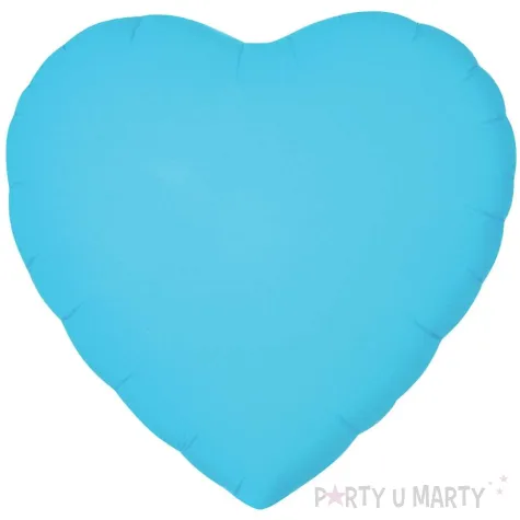 xx bfk balon foliowy serce fluor niebieski 18