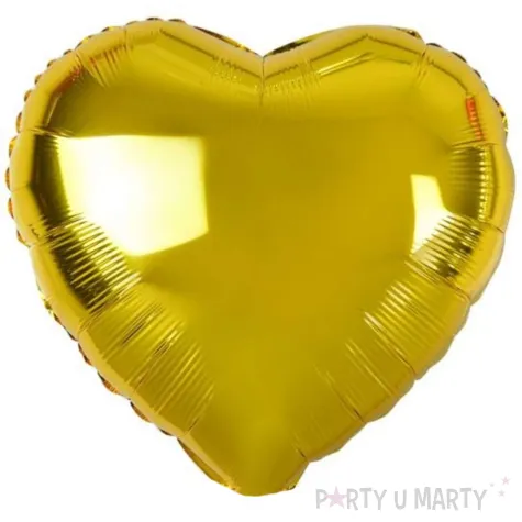 xx bfk balon foliowy serce zlote 18 100szt