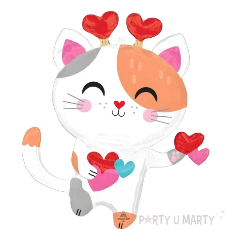 xx bfk balon foliowy shp purr fect valentine kitty
