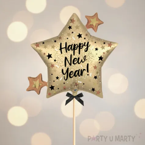 xx bfk balon foliowy supershape satin nye natural sparkle star