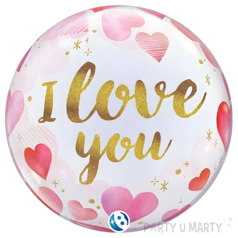 xx bfk balon takara bubble balloon i love you paper hearts 22