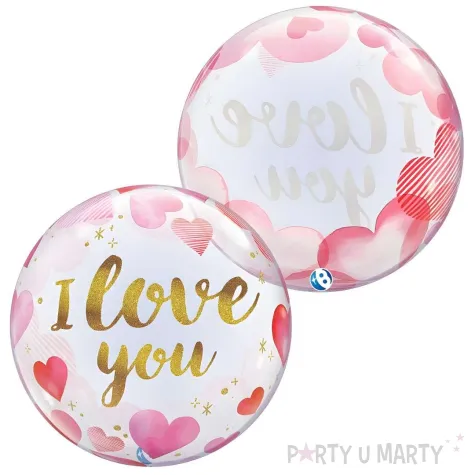 xx bfk balon takara bubble balloon i love you paper hearts 22