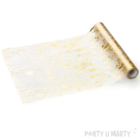 xx bieznik siatka zloty nadruk 0 36 x 9 m