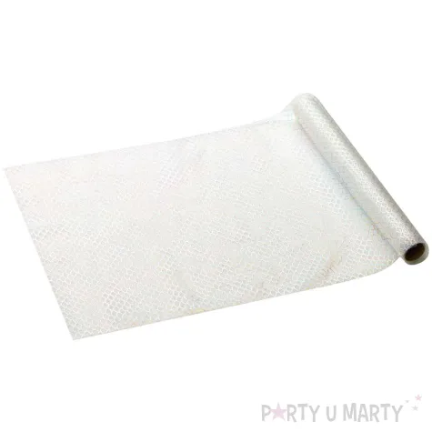 xx bieznik tiulowy luski bialy 0 36 x 3 m