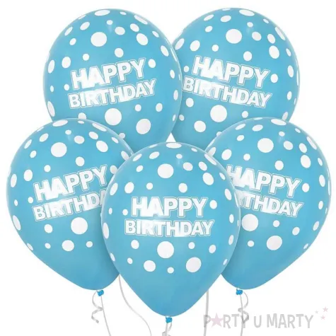 xx bl balony beauty charm happy birthday niebieskie 12 10 szt