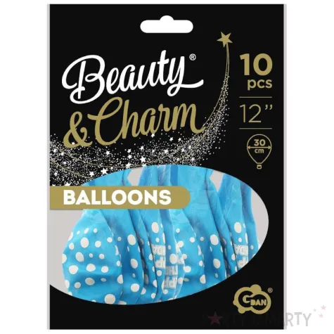 xx bl balony beauty charm happy birthday niebieskie 12 10 szt