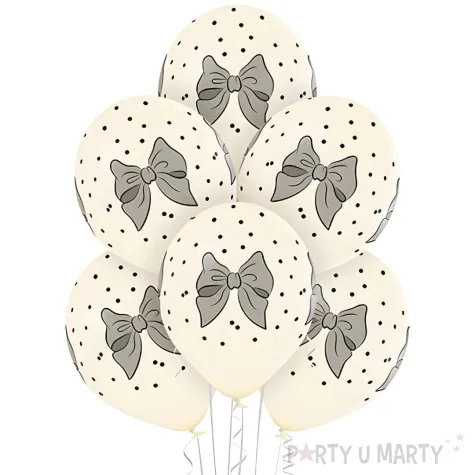 xx bl balony d11 big bows vanilla 1c5s 6 szt