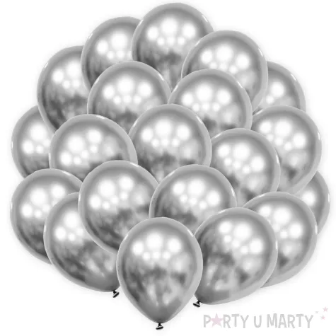 xx bl balony decomex 18 luster silver 25 szt