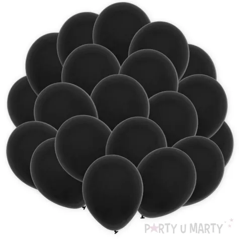 xx bl balony decomex 18 pastel black 25 szt