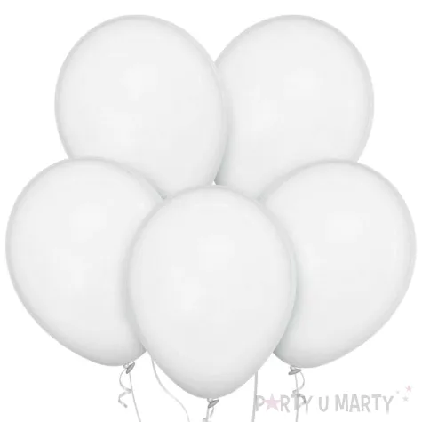 xx bl balony decomex 18 pastel white 25 szt