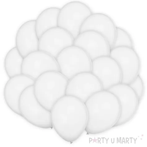 xx bl balony decomex 18 pastel white 25 szt