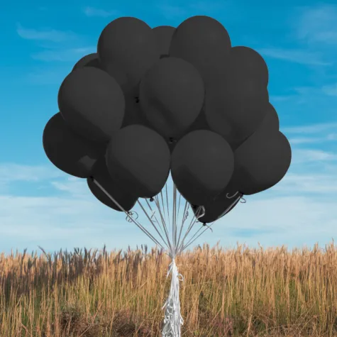 xx bl balony decomex 5 metallic black 100 szt