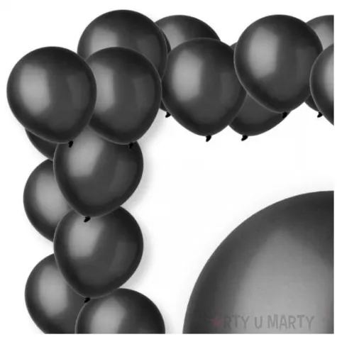 xx bl balony decomex 5 metallic black 100 szt
