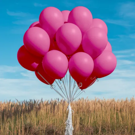 xx bl balony decomex 5 metallic fuchsia 100 szt