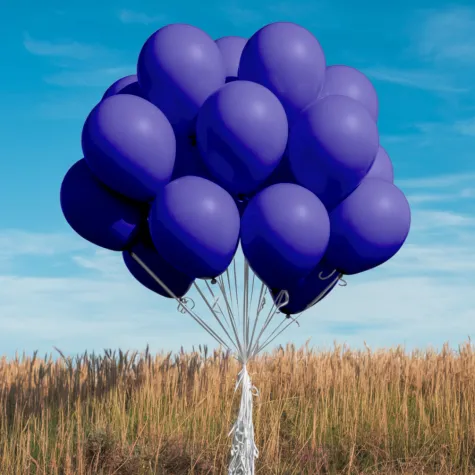 xx bl balony decomex 5 metallic midnight blue 100 szt