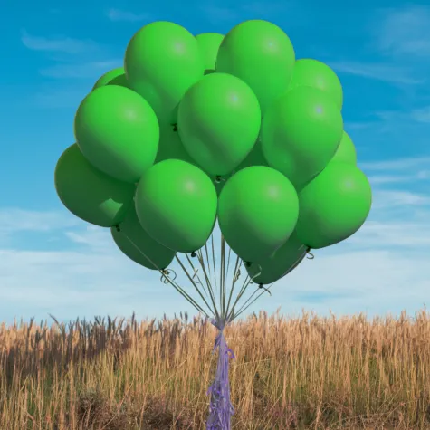 xx bl balony decomex 5 pastel green 100 szt