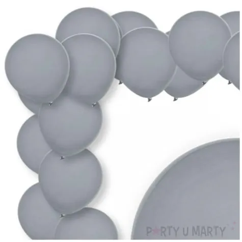 xx bl balony decomex 5 pastel grey 100 szt