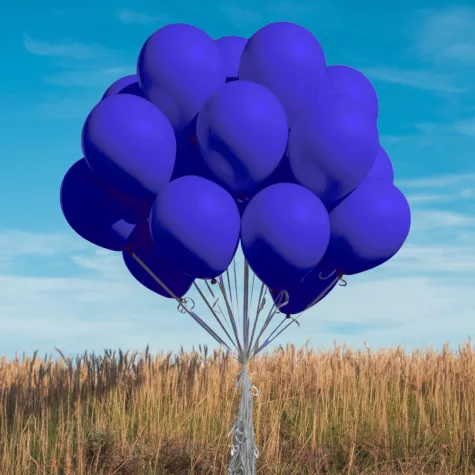 xx bl balony decomex 5 pastel midnight blue 100 szt