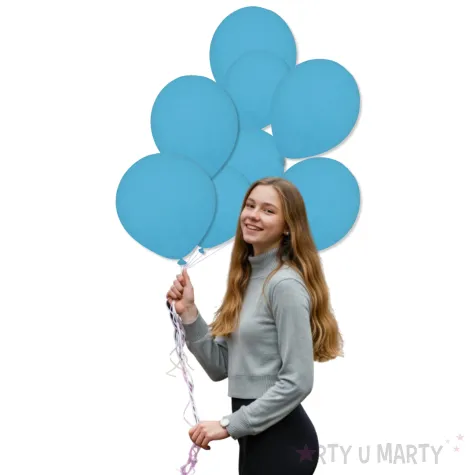 xx bl balony decomex 5 pastel tiffany blue 100 szt