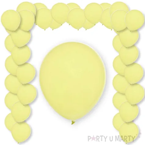 xx bl balony decomex 5 pastel yellowish 100 szt