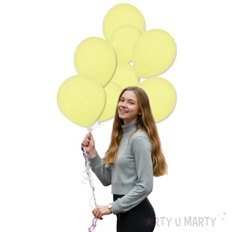 xx bl balony decomex 5 pastel yellowish 100 szt