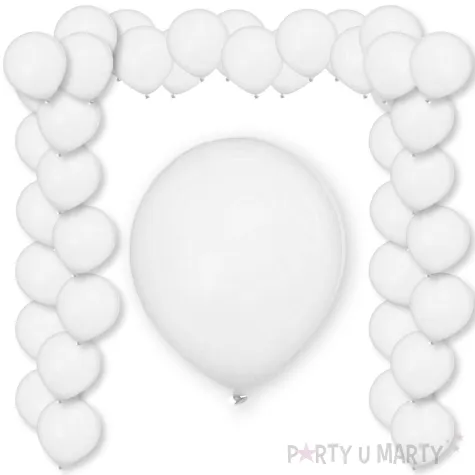 xx bl balony decomex 5 pastelowe white 100 szt