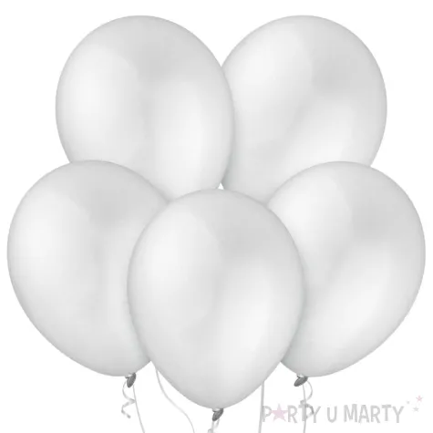 xx bl balony decomex 9 metallic white 100 szt