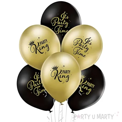 xx bl balony lateksowe d11 party king 1c2s 6 szt