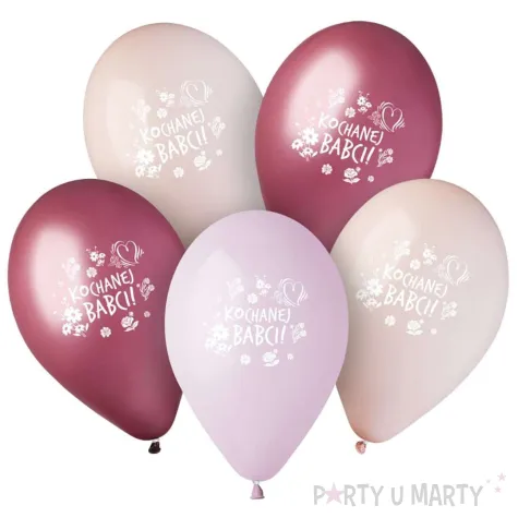 xx bl balony premium hel kochanej babci 13 cali 5 szt