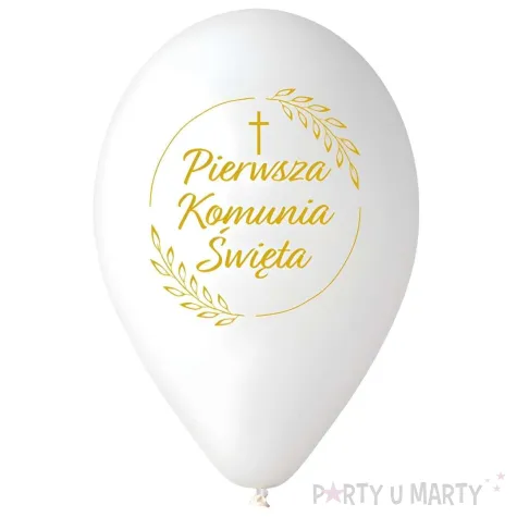xx bl balony premium pierwsza komunia sw klosy 12 5 szt