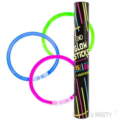 xx bransoletki fluorescencyjne 15 szt