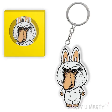 xx brelok lanosacz nosacz bialy