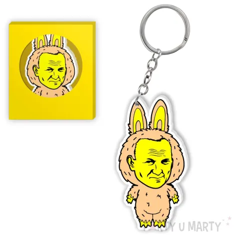 xx brelok lapapa papiez kremowy