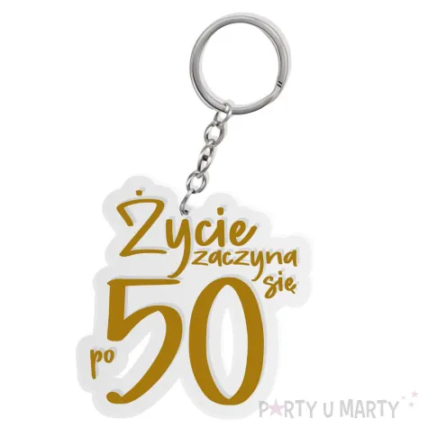 xx brelok zycie zaczyna sie po 50 zloty
